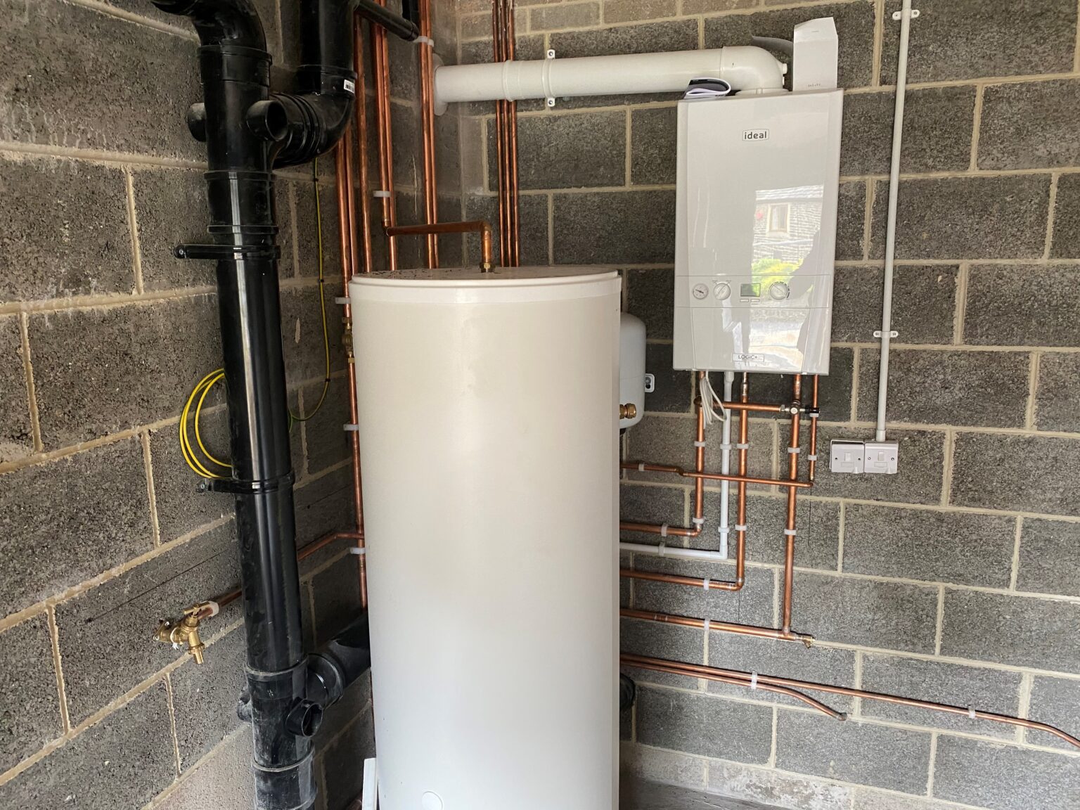 Boiler and unvented cylinder installation in Huddersfield